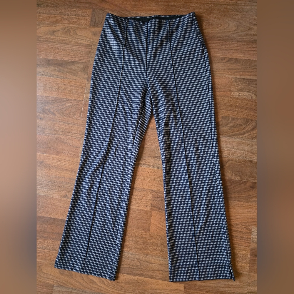Lysse Black and White Checkered Wide Leg Pants